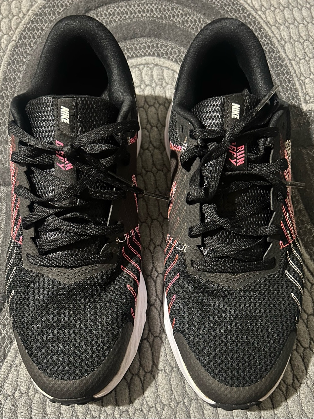 Nike Women’s Black with Pink Stitching Athletic Running Shoes